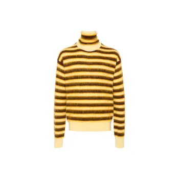 MARNI Striped Roll Neck Knitted Jumper