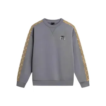 LiNing Sports Life Collection Sweatshirt Men's Nine Degrees Gray