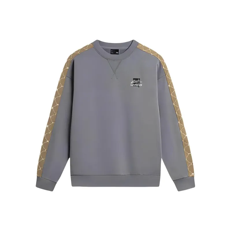 LiNing Sports Life Collection Sweatshirt Men's Nine Degrees Gray-0