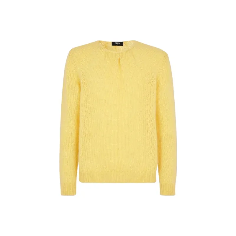 FENDI Long Sleeved Crewneck Knitted Jumper-0