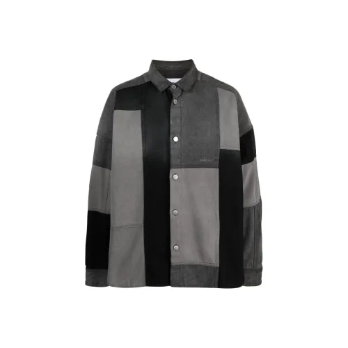 AMBUSH Patchwork Buttoned Denim Shirt Jacket