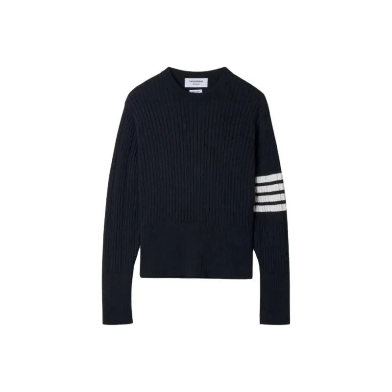 THOM BROWNE 4 Bar Stripe Detailed Crewneck Jumper-0