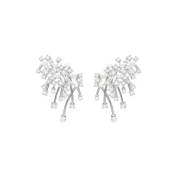 ZWU 925 Sterling Silver Earrings Women's
