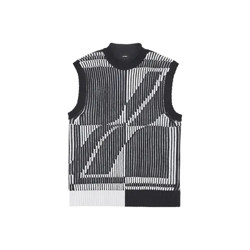 WE11DONE Magnified Logo Jacquard Vest