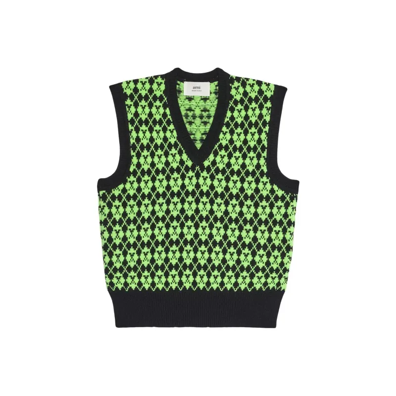 AMIPARIS Ami De Coeur Intarsia Knit Vest-0