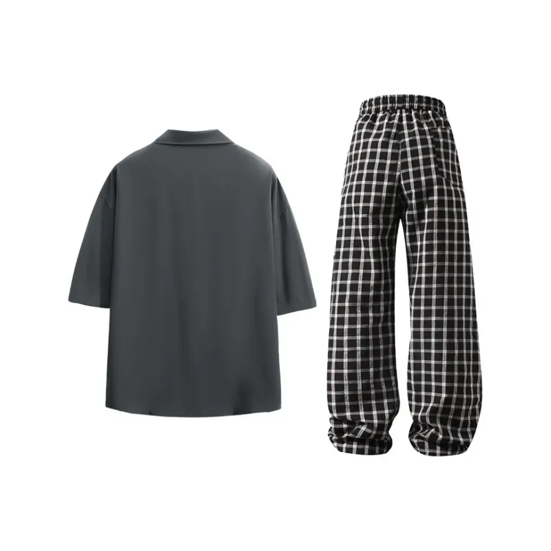 LIVINGTOWN Shirt Matching Set Unisex-5