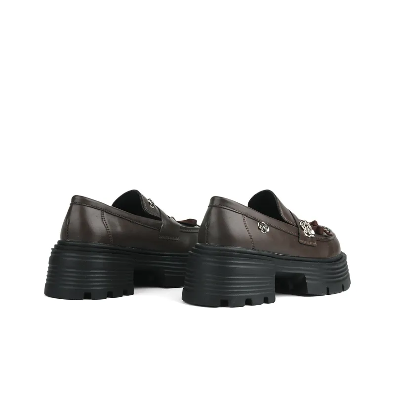 N6N8 Loafers Chunky Heel Women's-9