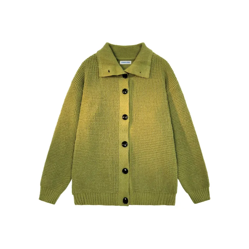 FONDLOOK Sweater Coat Unisex Apricot-6