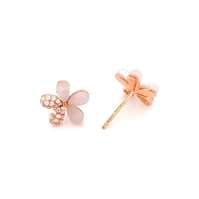 KEMLAIDA 925 Sterling Silver Stud Earrings Women's-8
