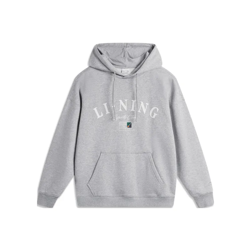 LiNing Sports Life Collection Sweatshirt Unisex BC17 Heather Gray-0
