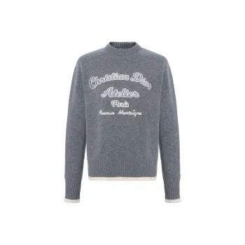 DIOR Quarterly New Products Sweaters Men Gray