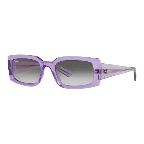 RayBan Injection Molding Rectangular Sunglasses Unisex Purple