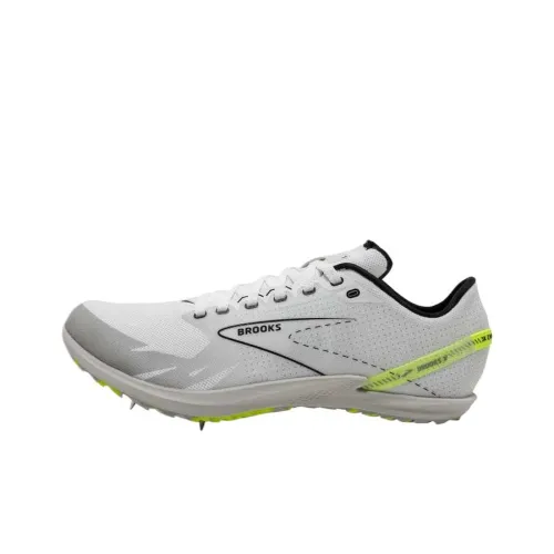Brooks Low Top Running Shoes Unisex White Gray