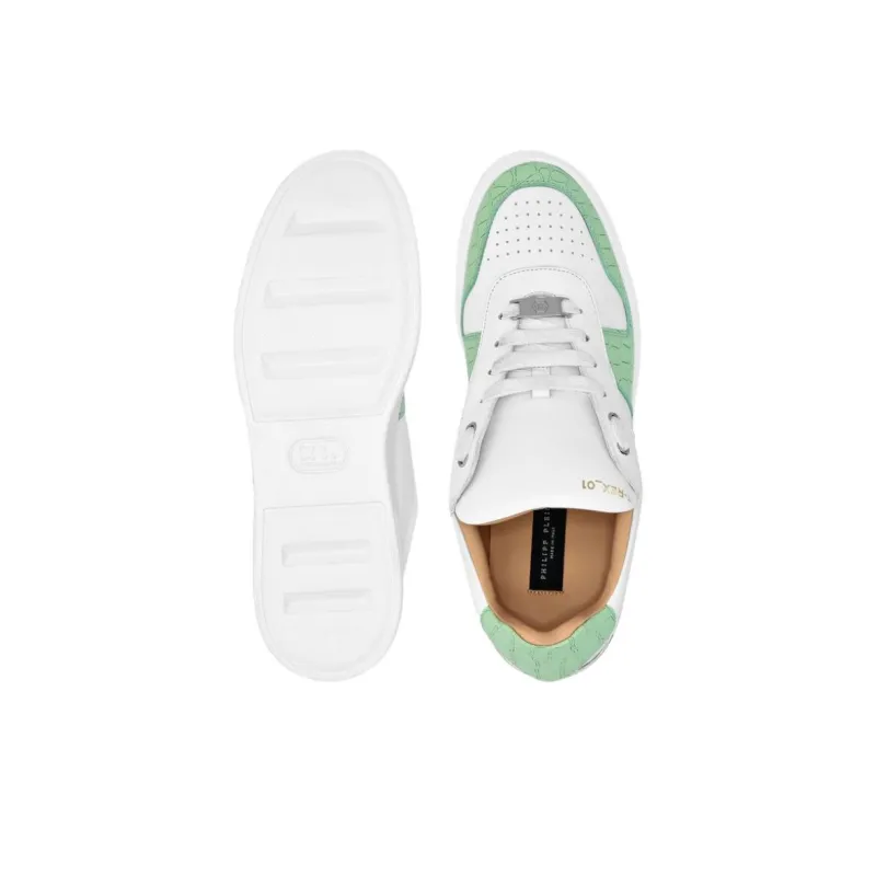 PHILIPP PLEIN Slip Resistant Low Top Skateboard Shoes Unisex Green-3