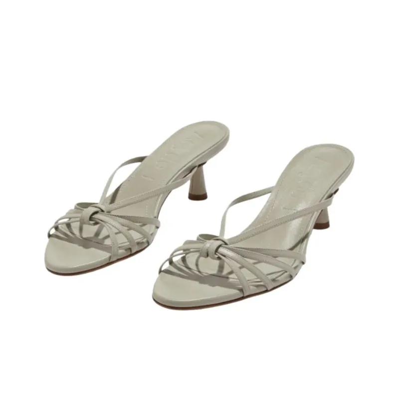 Aeyde Slide Slippers 5.5cm Women's Concrete Gray-1
