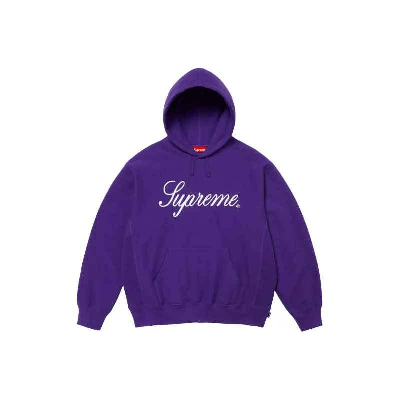 Supreme Raised Script Hooded Sweatshirt-4