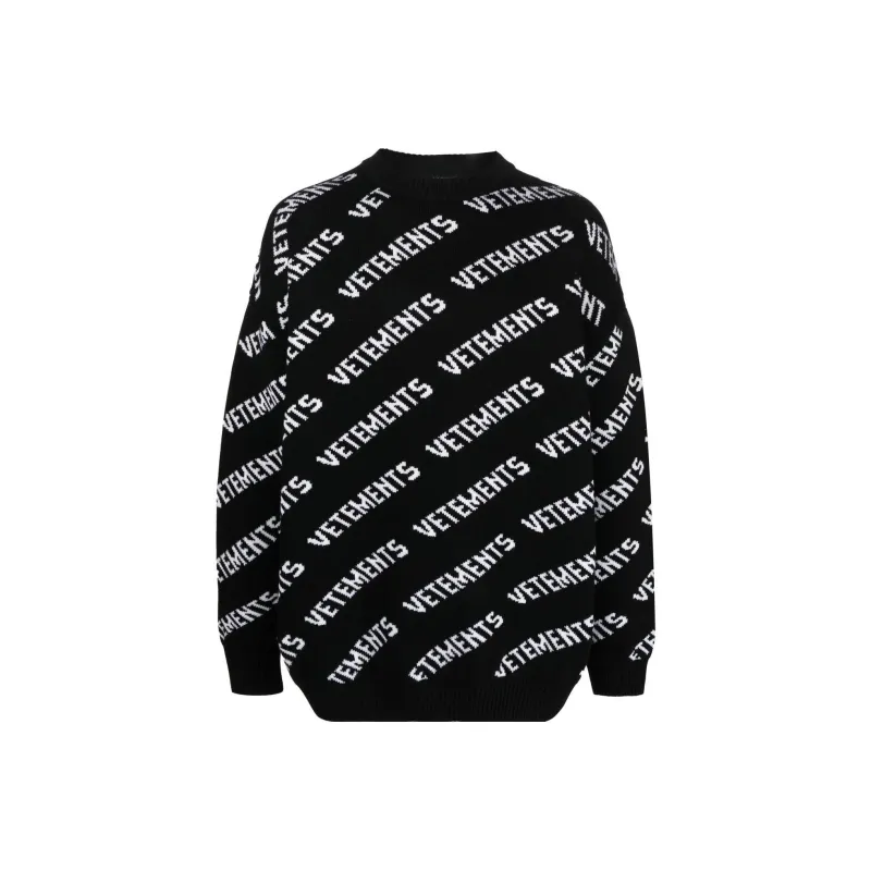 Vetements Monogram Knitted Jumper-0