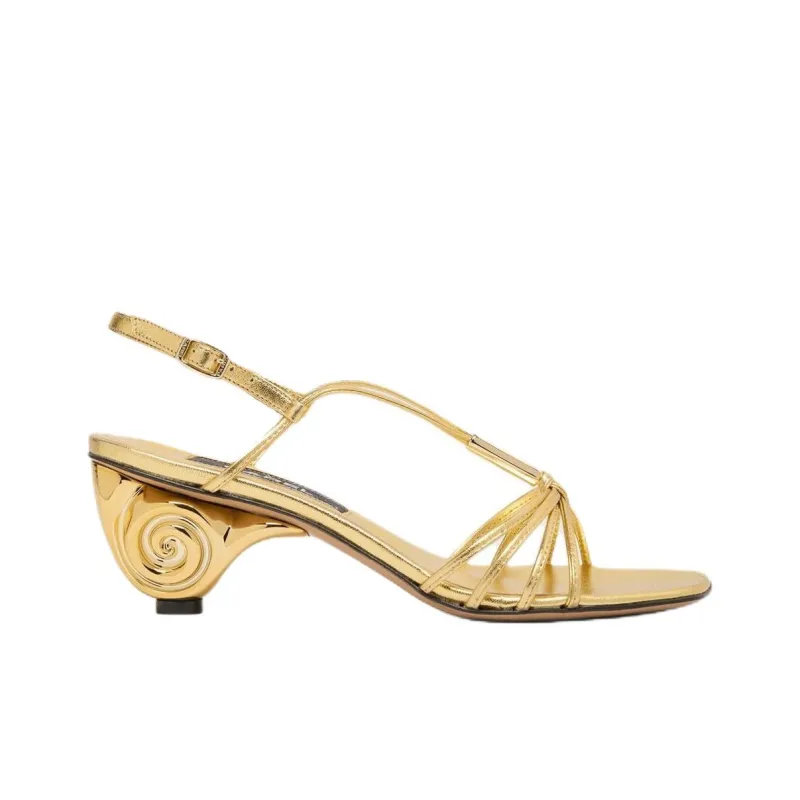 Carel Sirene One Strap Sandals 5cm Women's Gold-1