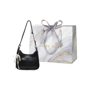 Miss Angel PU Shoulder Bag, Crossbody Bag Women's Black/Ecru/Pink/Burgundy