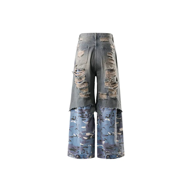 TBHNP Jeans Unisex Blue Camouflage-2