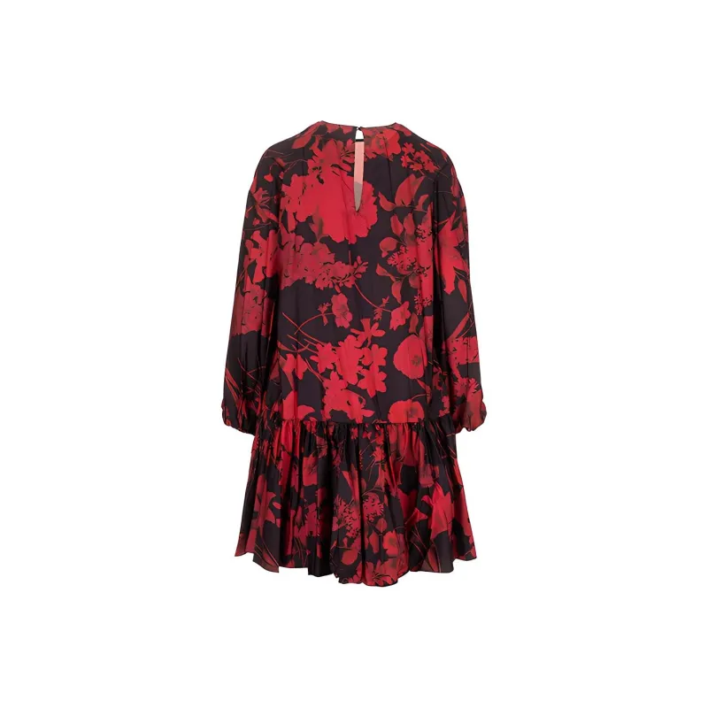 Valentino Long-Sleeved Dresses Women's Red-1