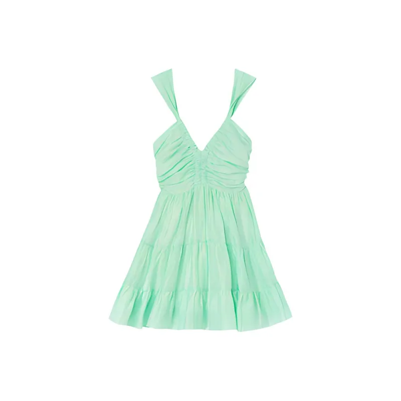 Sandro Sleeveless Dresses Women's Green-1