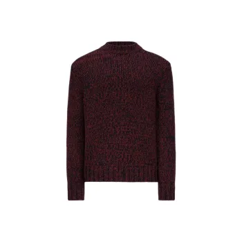 Moncler Logo Patch Long Sleeved Knitted Sweater