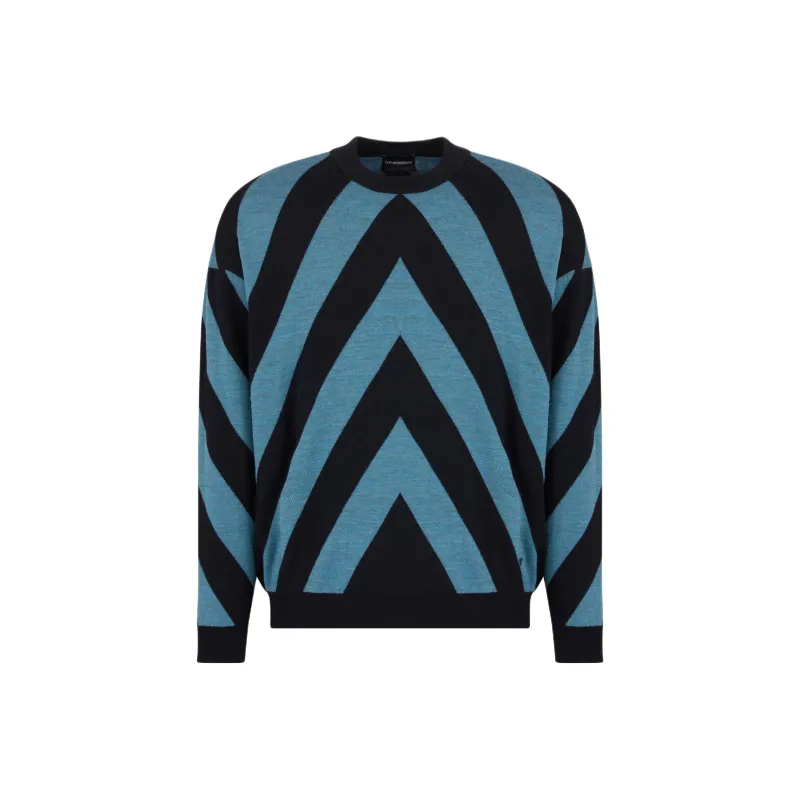 EMPORIO ARMANI Sweater Men's Azure Blue-0