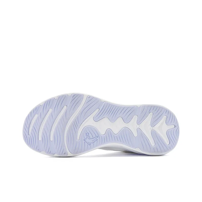 QIAODAN Cushioning, Slip Resistant, And Abrasion Resistant Low Top Casual Running Shoes Women's White Purple-4