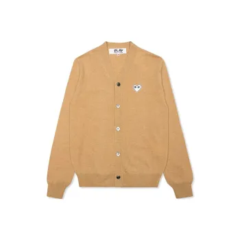 CDG Play Sweaters Men Beige