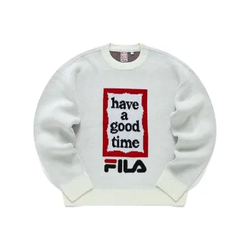 FILA Have A Good Time Collection Sweaters Unisex Vanilla White