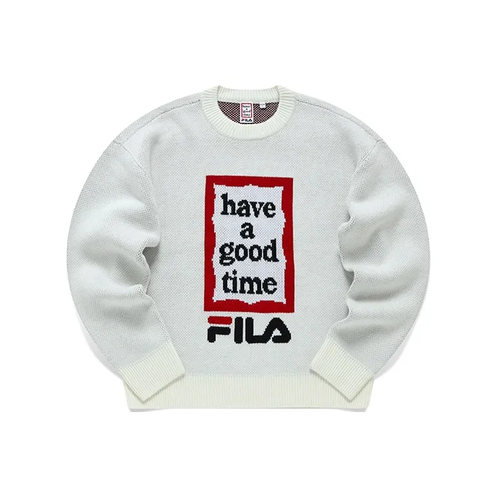 FILA Have A Good Time Collection Sweaters Unisex Vanilla White-0