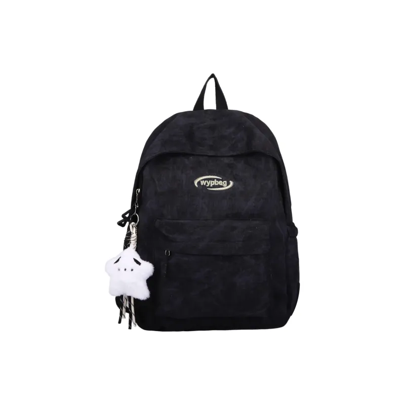 BUBM Nylon Backpack Regular Unisex White/Black/Burgundy/Blue-12
