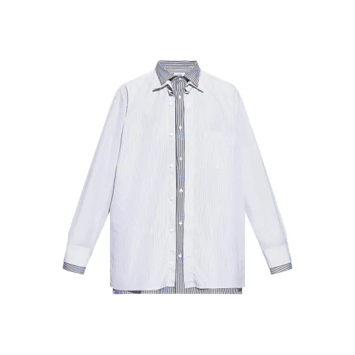 Vetements Striped Layered Long Sleeve Shirt