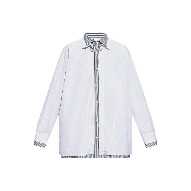 Vetements Striped Layered Long Sleeve Shirt-0