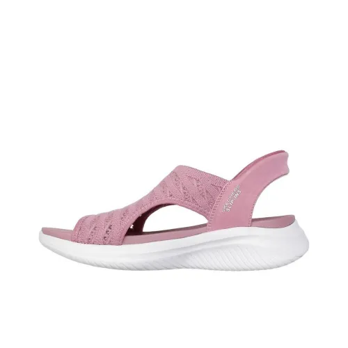 Skechers Ultra Flex 3.0 Beach Sandals Women's Rose Red