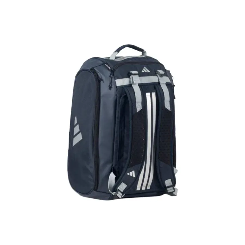 Adidas Nylon Travel Bag 54L Unisex Dark Blue & Silver Metallic-2
