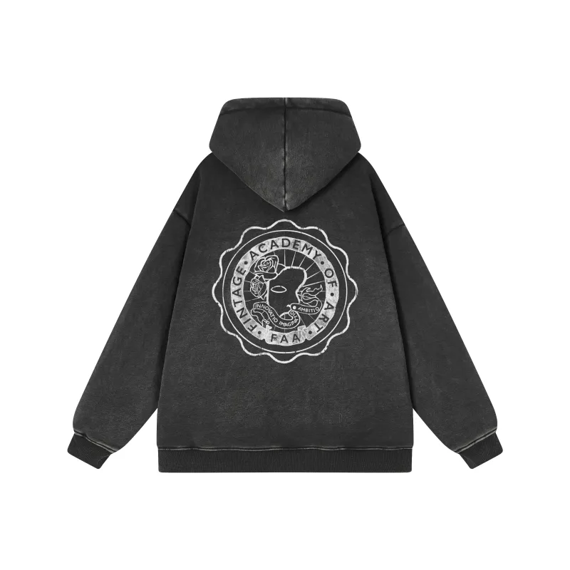 FAKE VINTAGE Sweatshirt Unisex Black-0