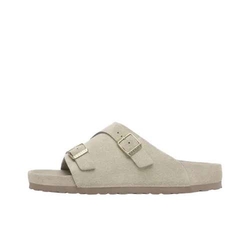 Birkenstock EVA Abrasion Resistant Slide Slippers Unisex Taupe Regular Loose Fit
