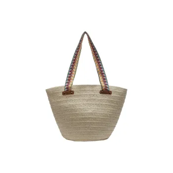 Wenpercy Straw Woven Shoulder Bag Women's Multicolor