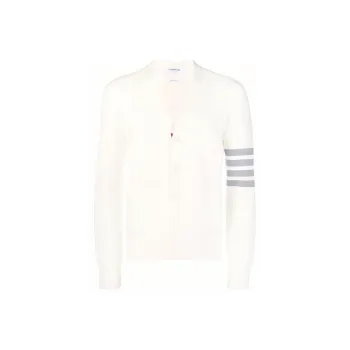 THOM BROWNE 4 Bar V Neck Cardigan