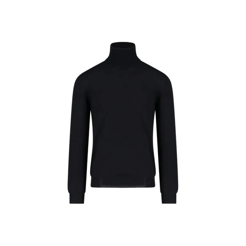Zanone Roll Neck Straight Hem Jumper-0