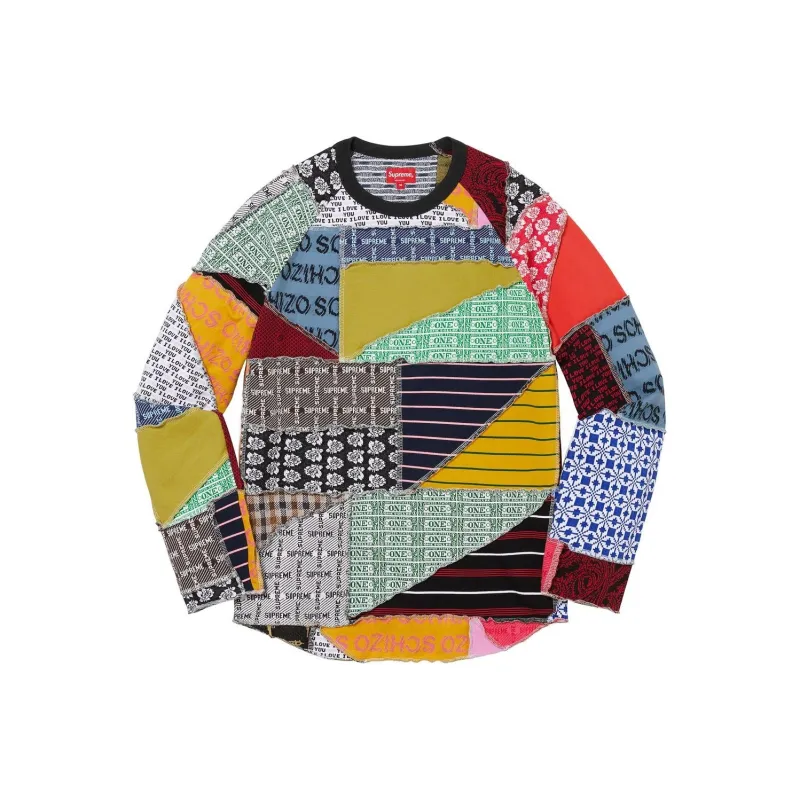 Supreme Patchwork Jacquard L/S Top-0