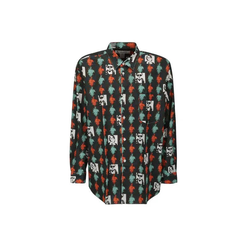 Comme Des Garçons Shirt Andy Warhol print Cotton Shirt-0