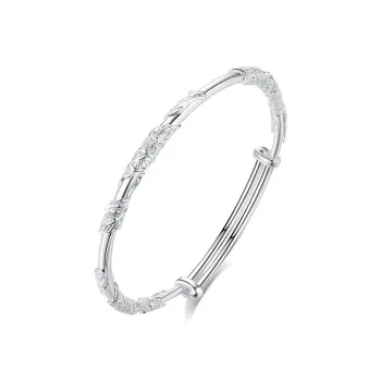 IDEAL 999 Fine Silver Bangles Women's