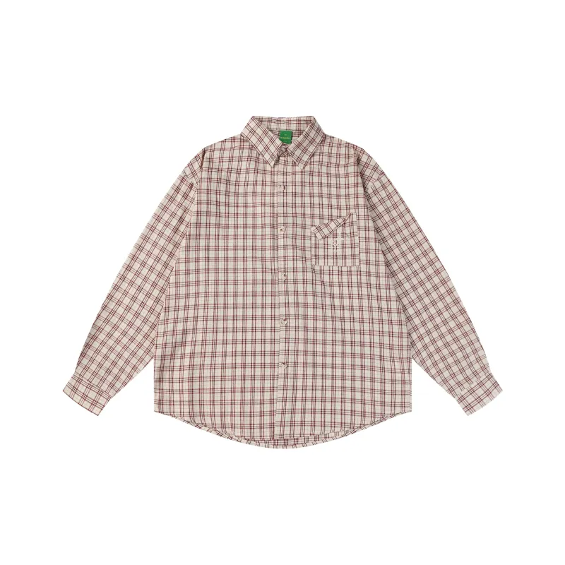 Michael Rock Shirt Men's Red Plaid-0
