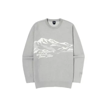FILA PIEMONTE SNOW TIME Sweater Unisex Light Gray