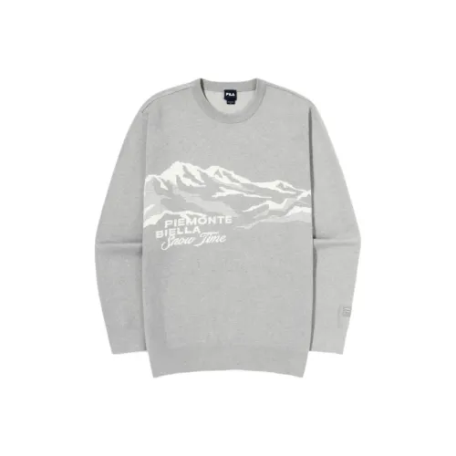 FILA PIEMONTE SNOW TIME Sweater Unisex Light Gray