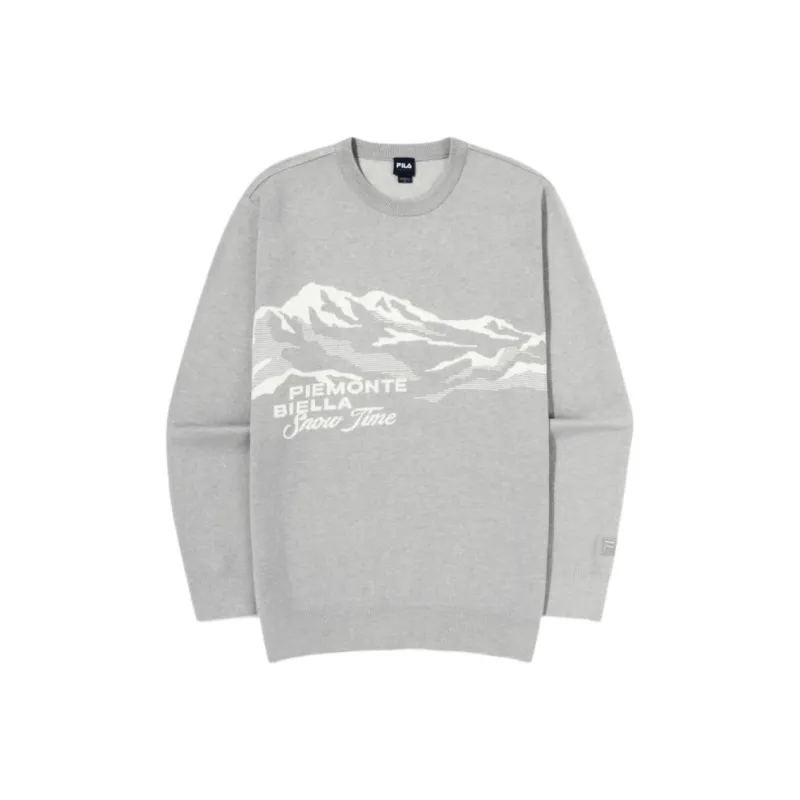 FILA PIEMONTE SNOW TIME Sweater Unisex Light Gray-0