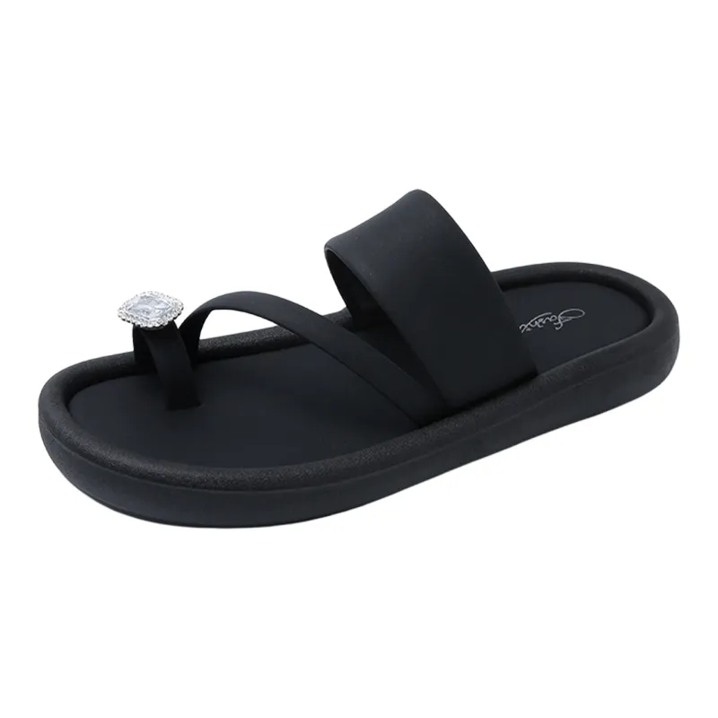 Ailise Sandal Slippers White/Black-5